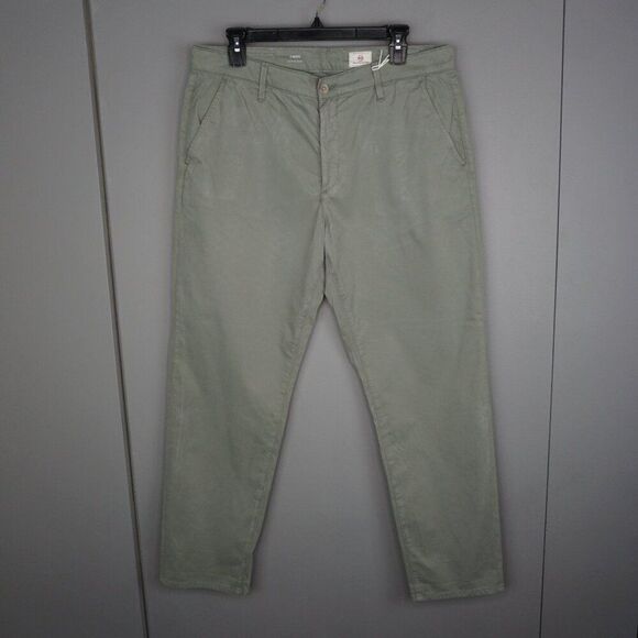 New AG Caden Lightweight Sateen Relaxed Tailored Trouser in Rooftop Garden sz 31 - Picture 2 of 16